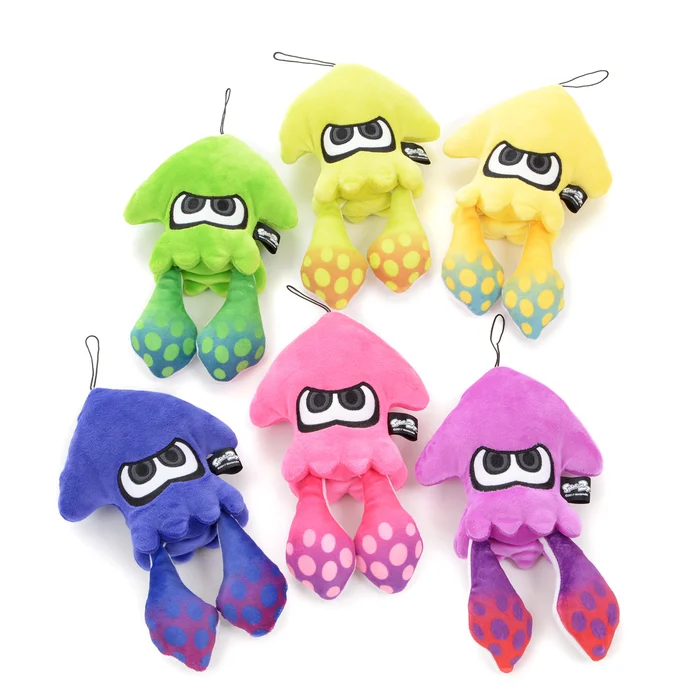Splatoon 2 All-Star Collection Small Squid Plushies 1 Splatoon 2 All-Star Collection Small Squid Plushies