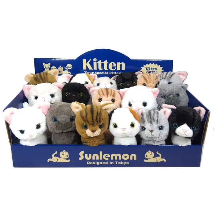 Kitten Plushie Set W/ Display Box 1 Kitten Plushie Set W/ Display Box